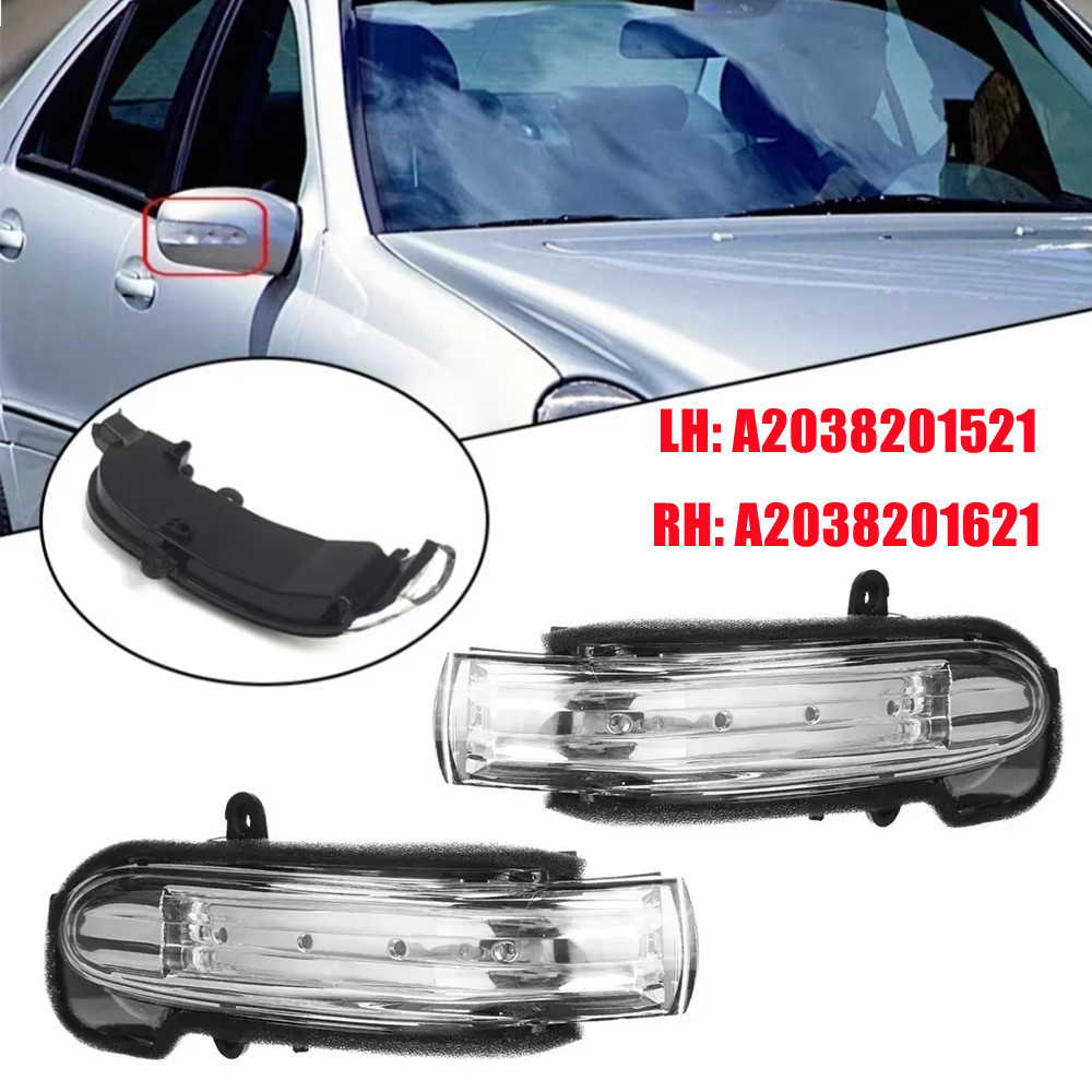 Untuk Benz W203 4 Pintu 2004-2007 Lampu Indikator LED Sinyal Belok Cermin Samping Belakang Mobil Kir