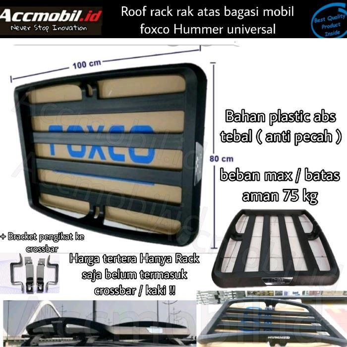 Roof rack foxco Hummer universal roof rak atas bagasi mobil