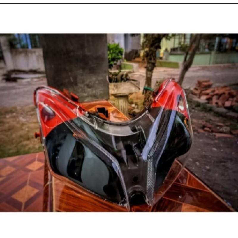 Reflektor Lampu Depan Vario 110 Cw Karbu 2006 2007 2008 2009 2010 Coustom Smoke Ore Kualitas Terbaik
