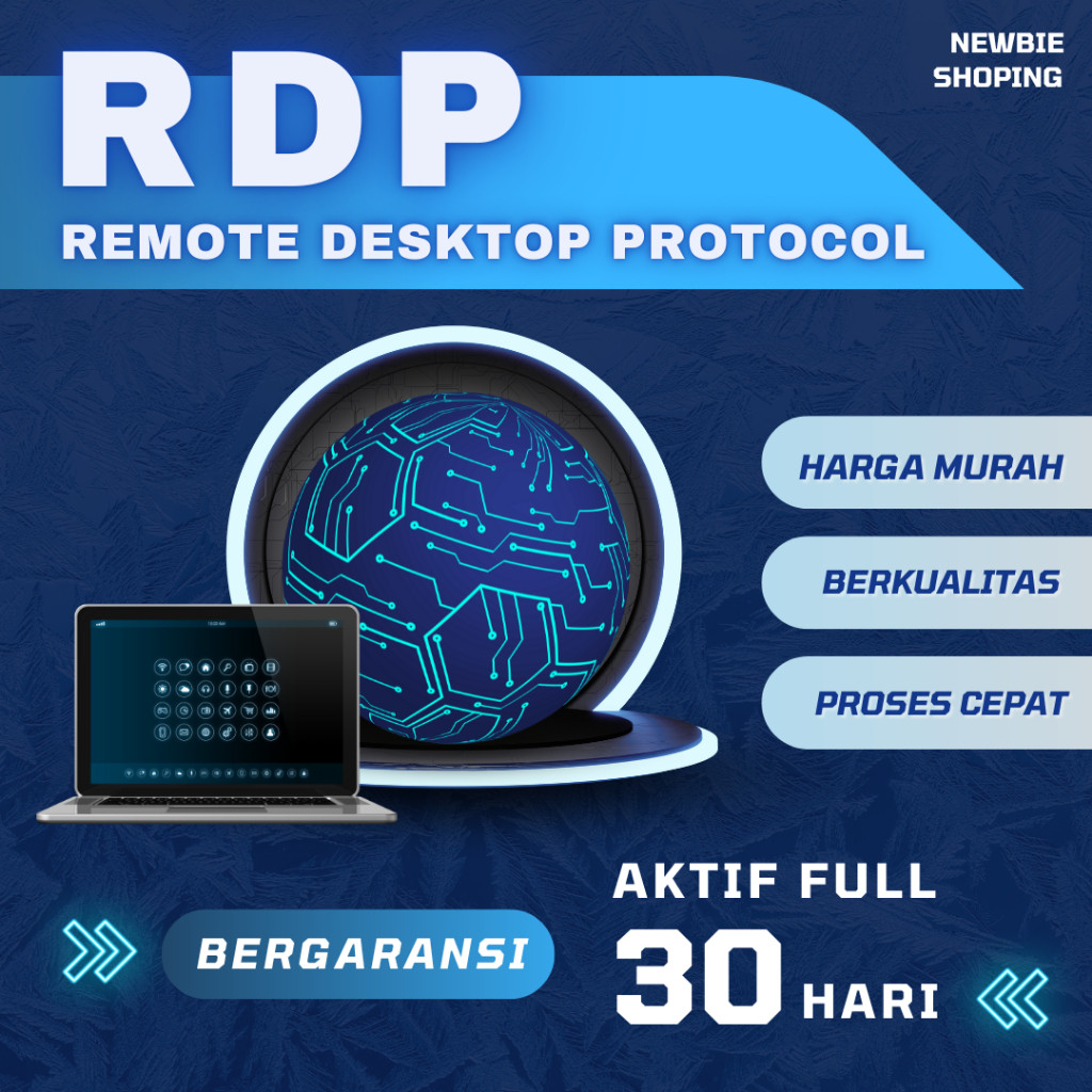 RDP Windows 1 Bulan Full Garansi 5TB Bandwidth