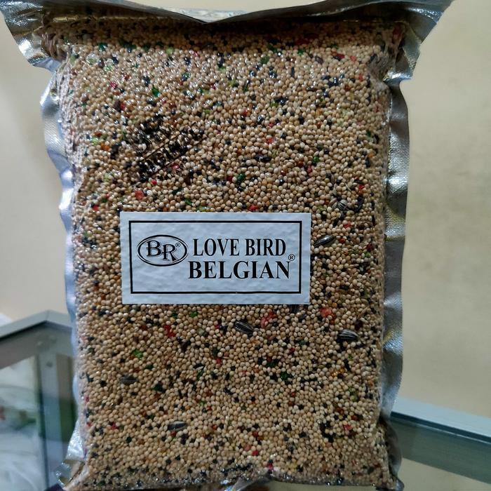(Abadi Online Store) MAKANAN/PAKAN BURUNG BELGIE/BELGIAN LOVE BIRD 1KG