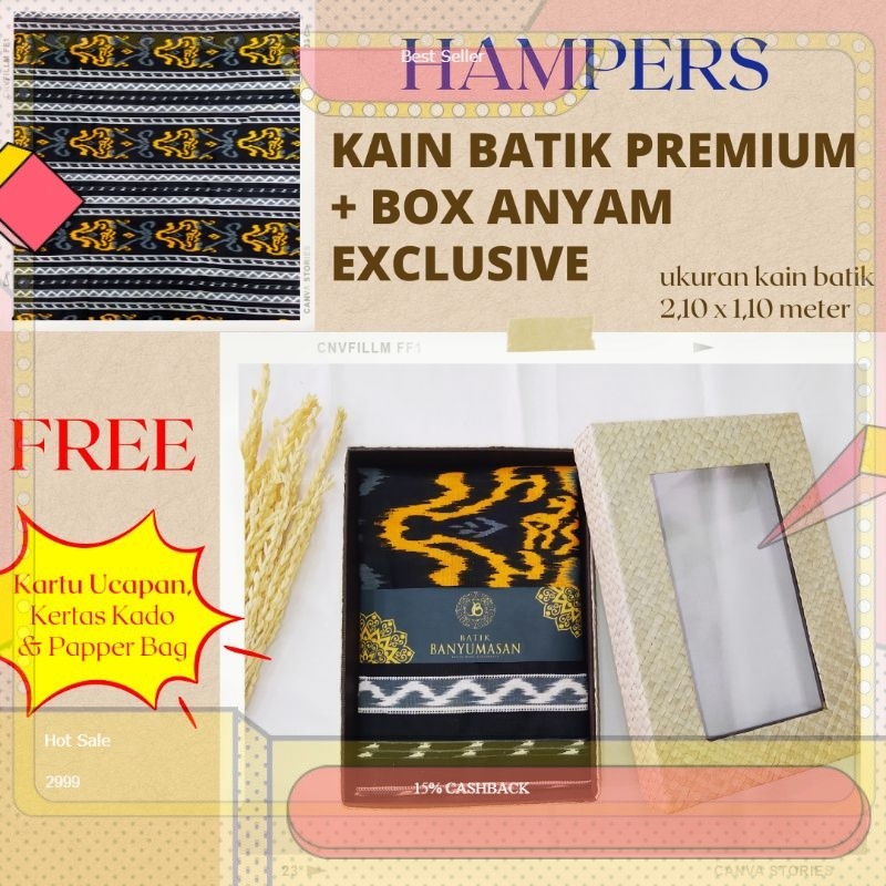 HAMPERS PREMIUM / KADO PERNIKAHAN EXCLUSIVE / HAMPERS BATIK / KADO ULANG TAHUN / KADO WISUDA / BATIK