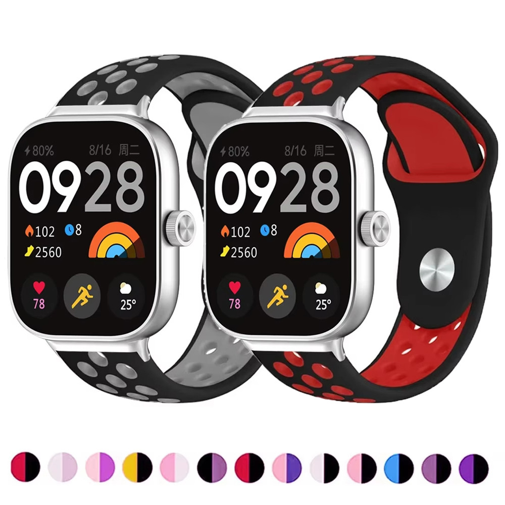 Silicone Strap for Xiaomi Redmi Wat 5/4 Bracelet Metal Adapter Band for Xiaomi Mi Band 9 Pro/Miband 