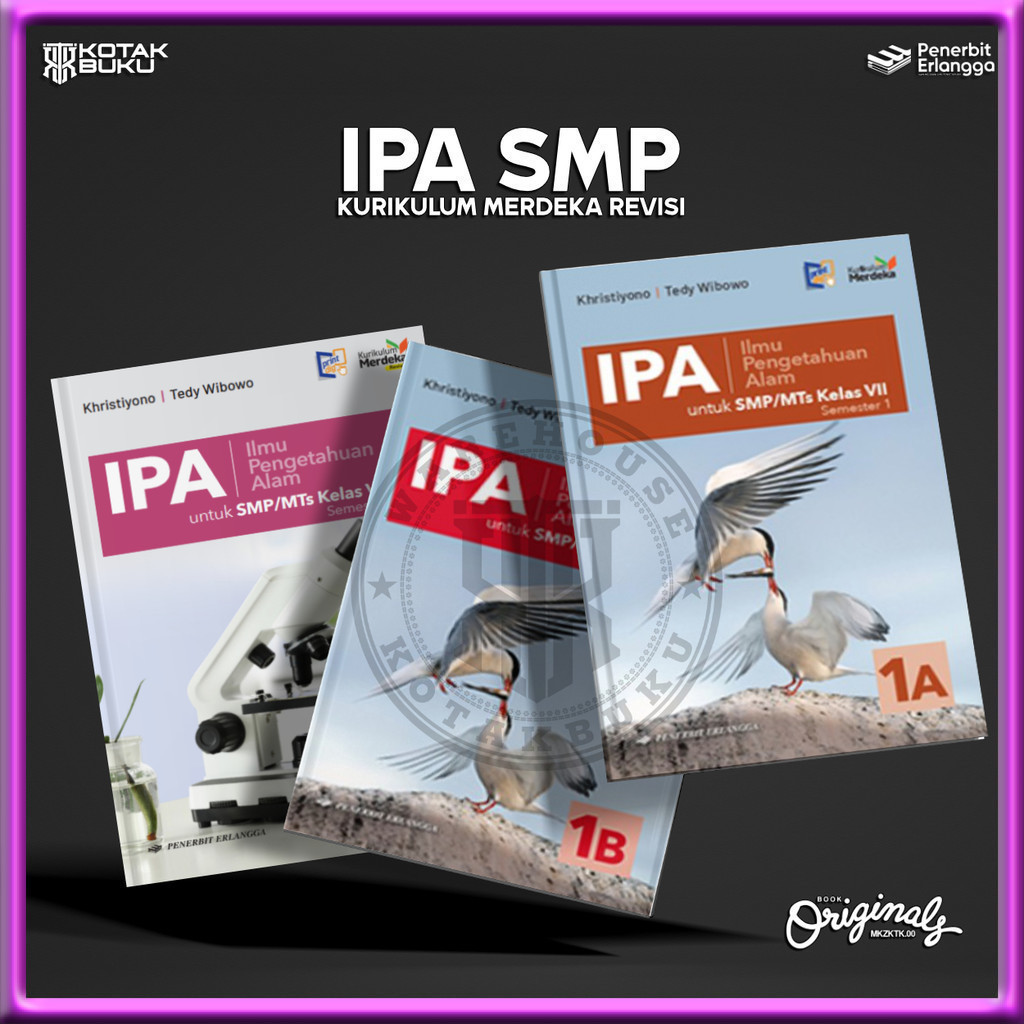 [ Erlangga ] Buku IPA Kelas 7 8 SMP Kurikulum Merdeka Revisi Terbaru