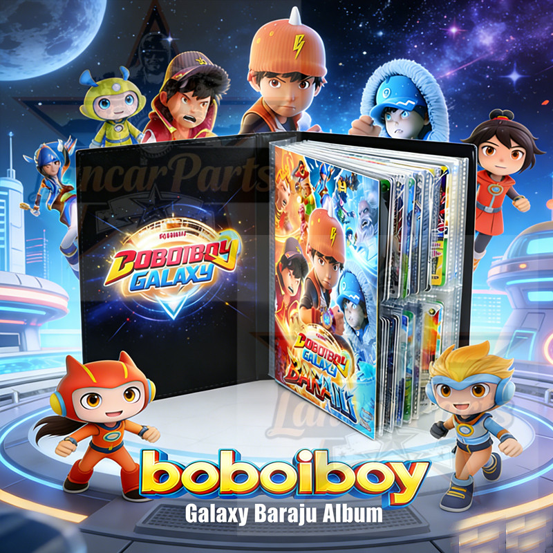 BoBoiBoy Galaxy Album Kartu Pokemon/BoBoiBoy Galaxy Kosong - Evolutions Theme (TANPA Kartu Isi): Buk