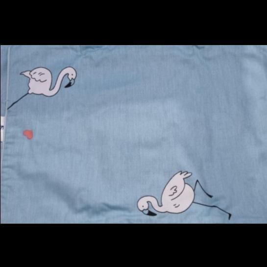 M&Baby's Sarung Bantal Guling Set BAYI Obayito Obayiku/Sarung Bantal Set Bayi - flamingo