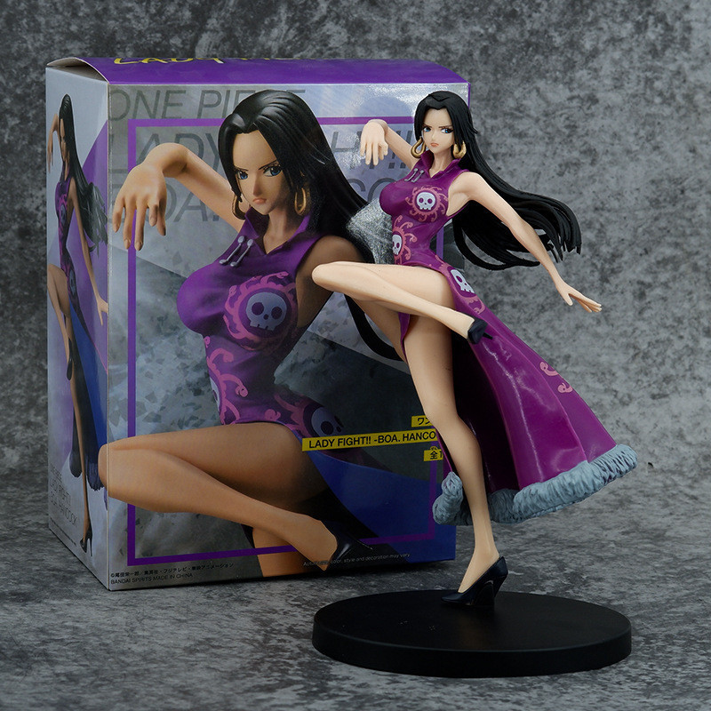 One Piece Anime Boa Hancock Figures Toys GK Snake Princess Action Figure 21CM Sexy Cheongsam Girl Do