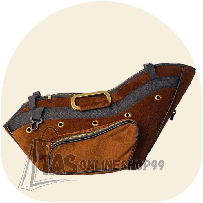 Afanzini Store TASONLINESHOP Tas Kiso Ayam Bangkok Bahan Bulu Beludru Premium - Tas Selempang Ayam B