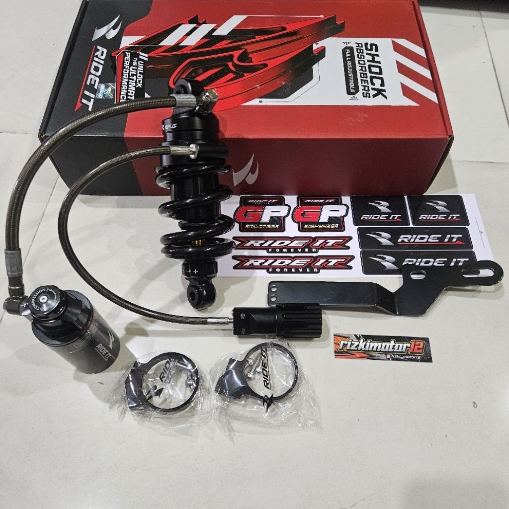 SHOCK BREAKER MONOSHOCK TABUNG RIDE IT GP-104 TRIPLE CLICK REBOUND FIEXIBLE MX NEW /MX KING SIZE 205