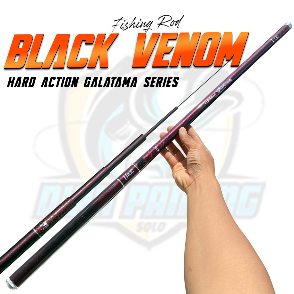 JORAN TEGEK HAIZHEN PREMIUM BLACK VENOM GEN 2 Spek kaku ruas panjang carbon Material