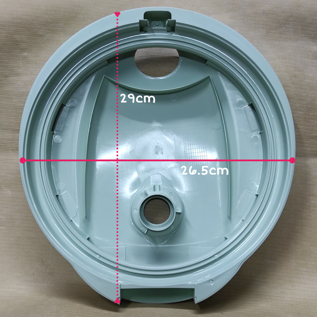 TUTUP ATAS LID (TANPA KNOP TOMBOL) DUDUKAN ELEMEN MIYAKO MAGIC COM MCM586SBC MCM 586 SBC 1.8L 1.8 Li