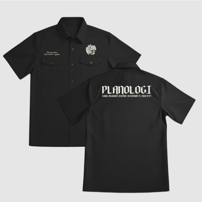 KEMEJA WORKSHIRT PLANOLOGI BORDIR KOMPUTER