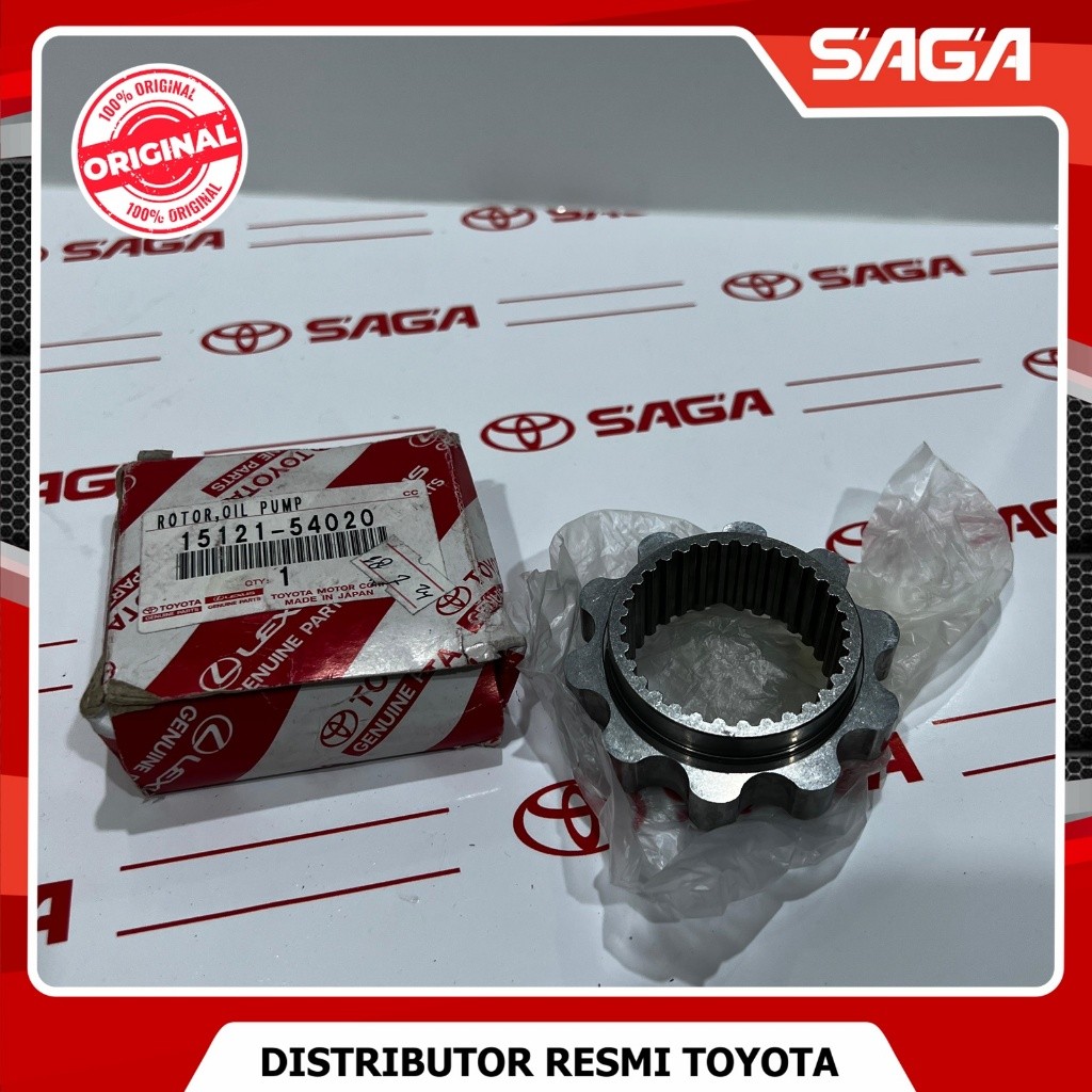 SAGA | Gigi Rotor Pompa Oli Kecil Kijang Kapsul Diesel 2L Original Toyota 15121-54020