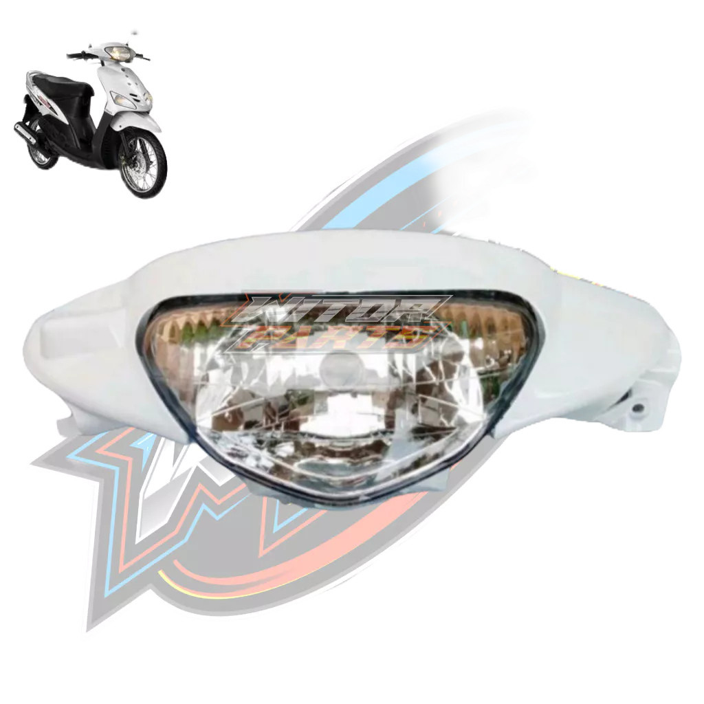 Batok Kepala Depan Mio Sporty Plus Reflektor Lampu Depan Putih / Batok Depan Mio Sporty Plus Lampu P