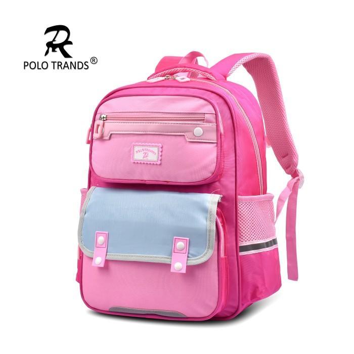 Polo Trands Hyondo 2267 Tas Sekolah Anak Ransel Anak Polos Fashion - k