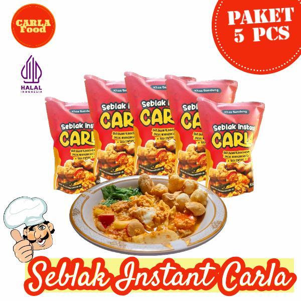 PROMO  5 Pack Seblak Instant CARLA Khas Bandung - KOmplit Bumbu Basah