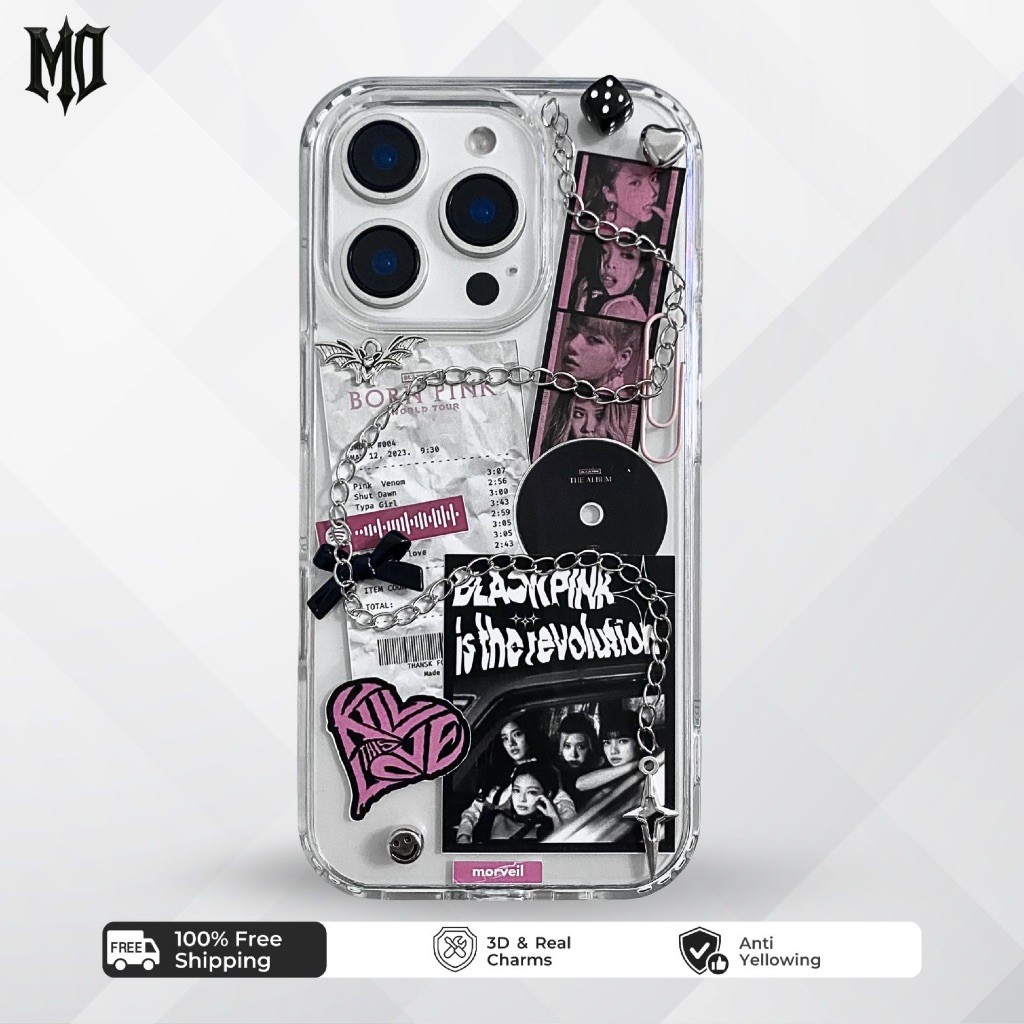 #13 Luxe Line - BLACKPINK KPOP CASE HP IPHONE ANDROID casing resin unik aesthetic keren gothic y2k