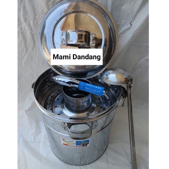 Dandang Bakso Besar 30cm Stainless Steel Tebal