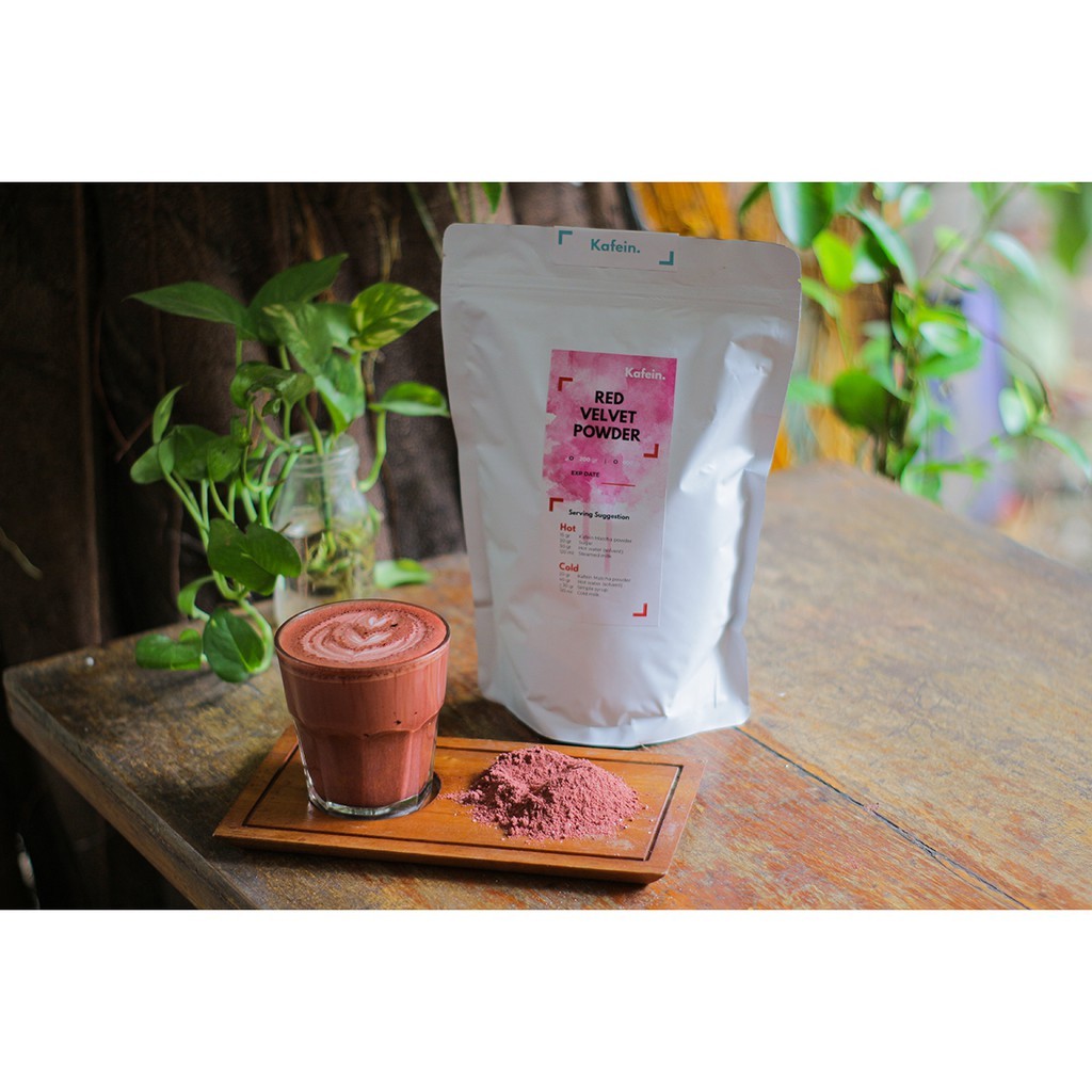 Kafein Red Velvet Powder Bubuk Minuman Latte