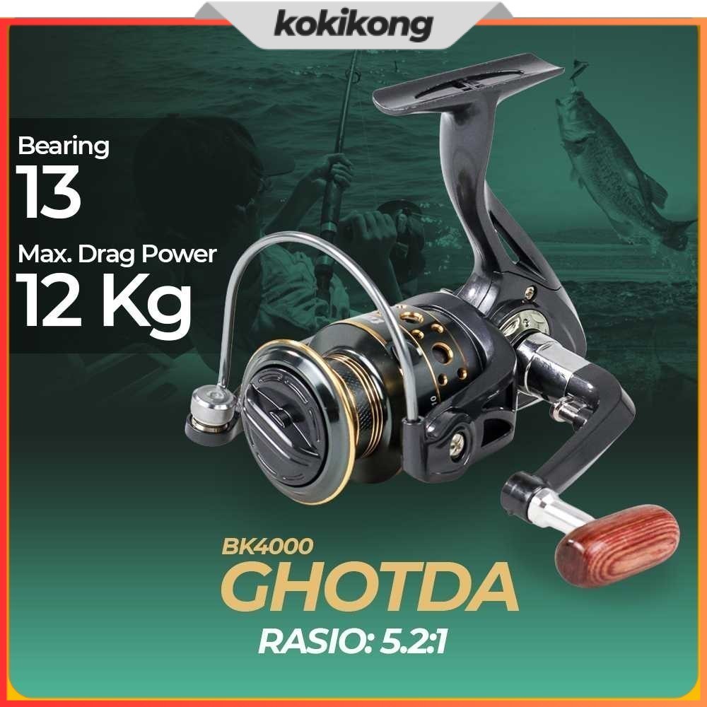 GHOTDA Reel Pancing Spinning 5.2:1 Ball Bearing 13 - BK4000
