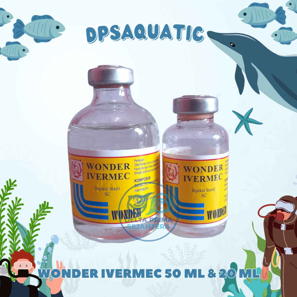 WONDER IVERMEC 50 & 20 ML - Mengatasi Cacingan, Kutu & Lainnya Pada Hewan Kesayangan.
