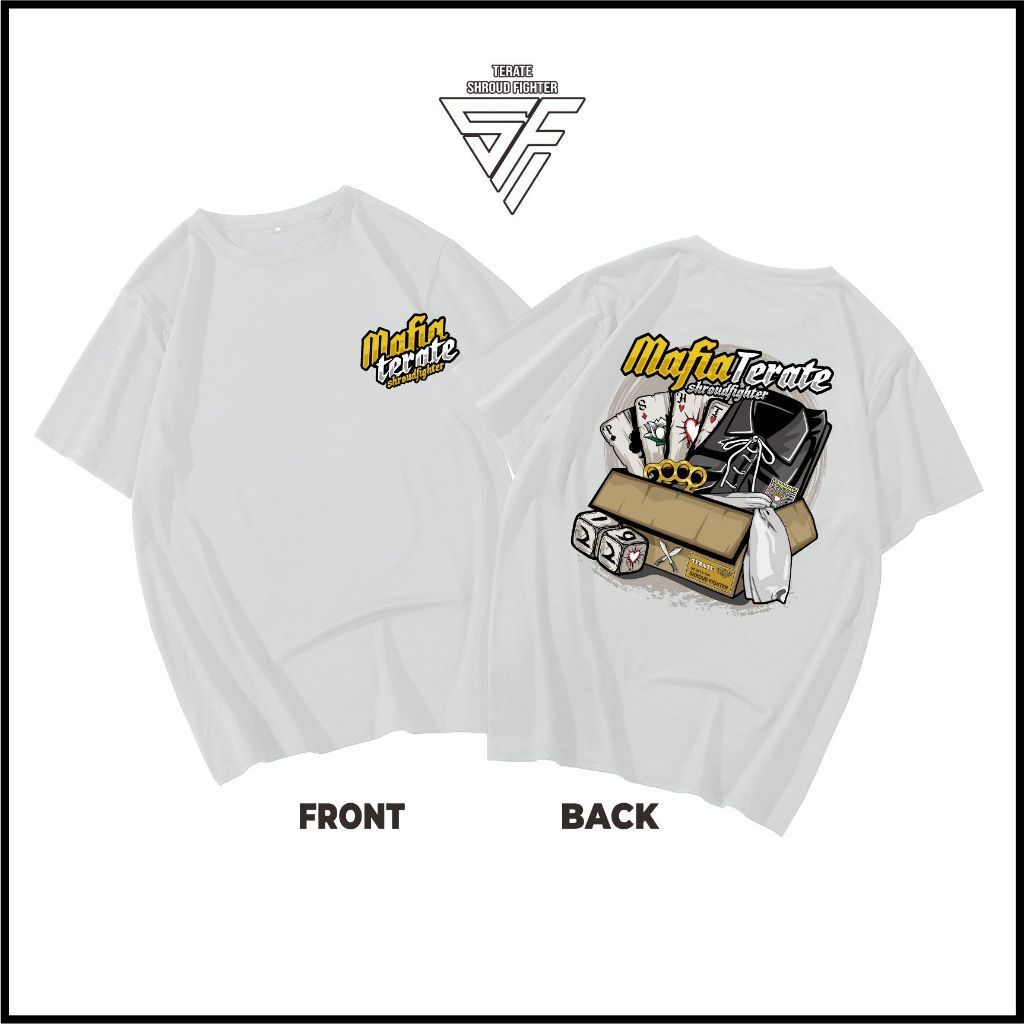 Kaos Baju Psht Mafia Psht Hati Bersinar Sh Terate Distro Terbaru Putih Lawasan Shroud Fighter