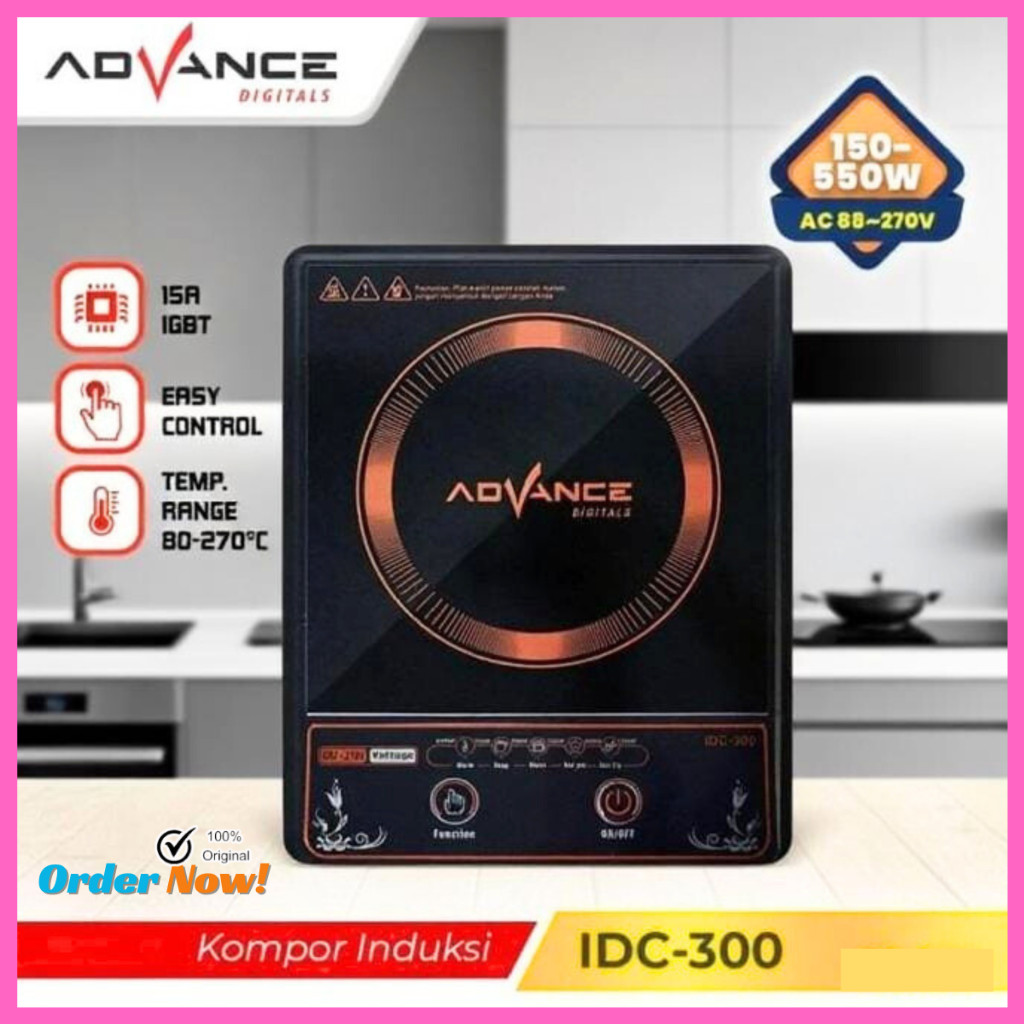 JAMIN MURAH Advance Kompor Listrik Induksi IDC-300 Portable Low Watt Hemat Listrik(BISA LANGSUNG ORD
