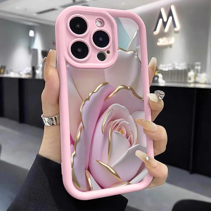 Case Xiaomi Redmi Note 9 10 8 7 Pro 7S 2021 4G Max 9S 5G Lite 10S 10T Soft Camera Bagus Bunga Kesing