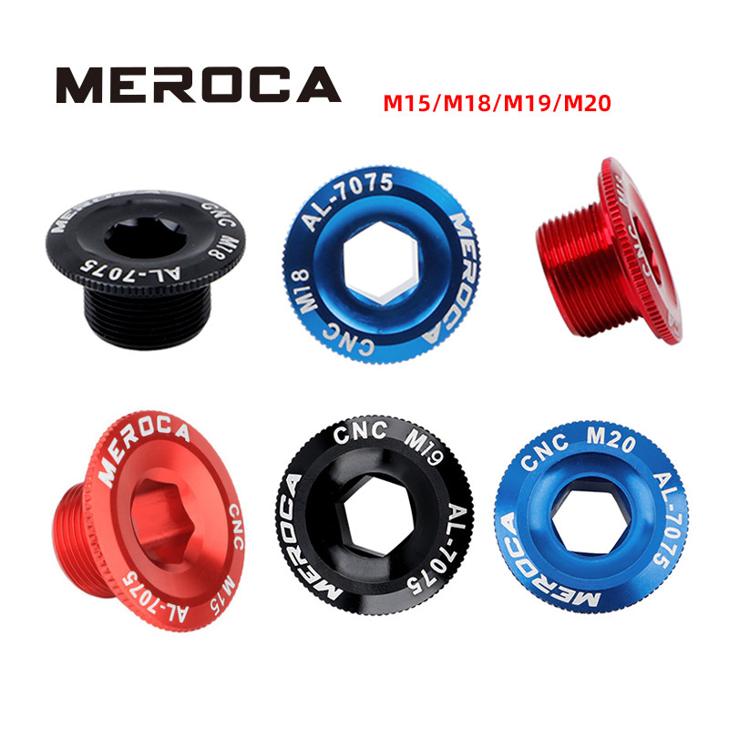 Baut Crank Hollowtech MEROCA MTB M18 M19 M20, Penutup Crank Sepeda Gunung, Baut Lengan Crank Untuk I
