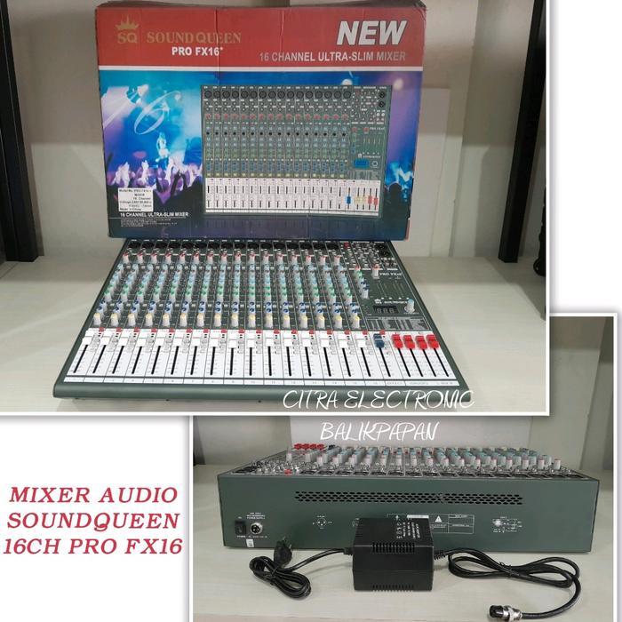 MIXER AUDIO SOUNDQUEEN 16 CHANNEL PRO FX-16