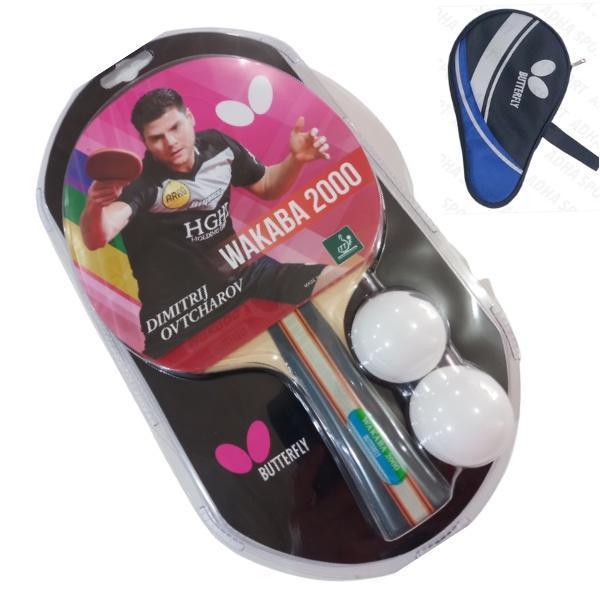 Wakaba Bet Tenis Meja Pingpong Butterfly Wakaba - Wakaba 2000 + Cover