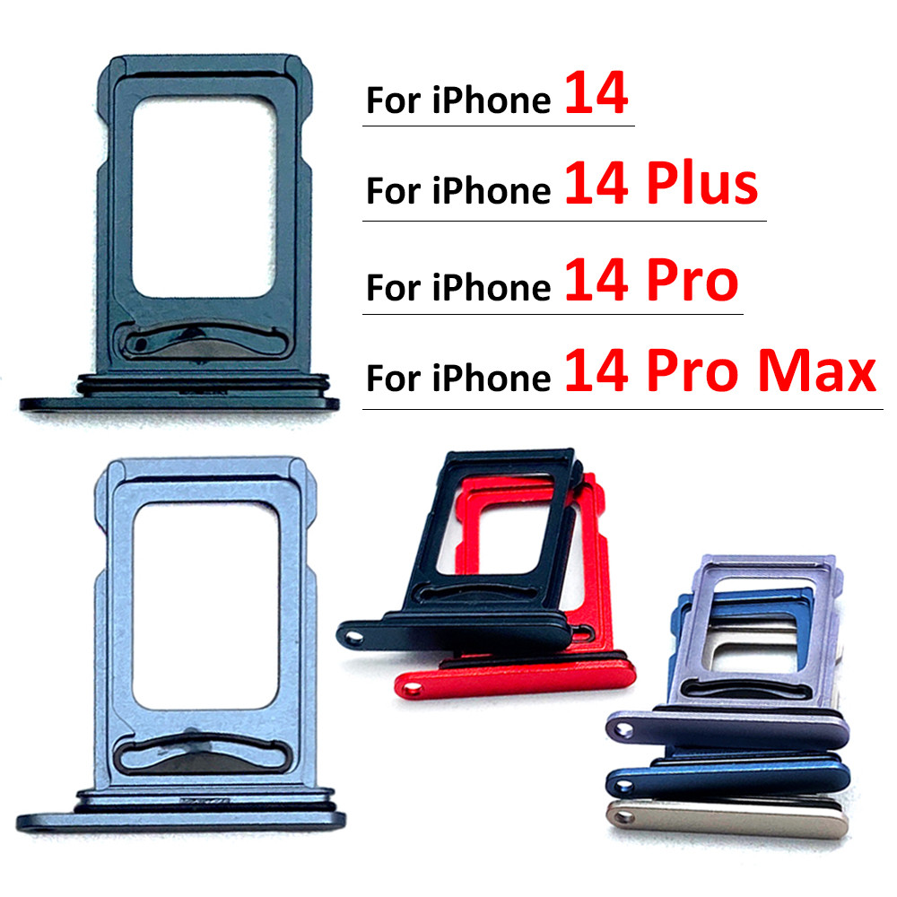New For iPhone 14 Pro 14Pro Max 14 Plus Dual SIM Card Tray Slot Holder Adapter Accessories