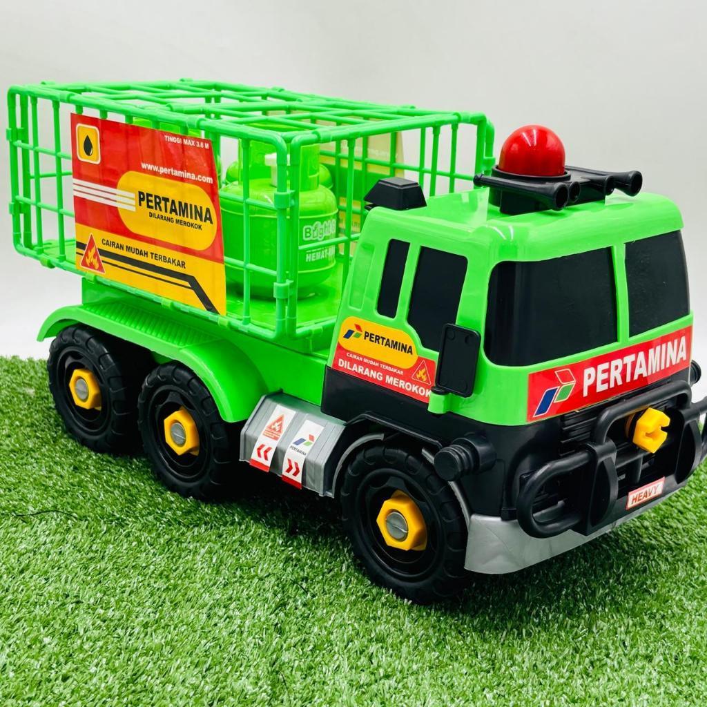 Mainan Mobil Truk Pertamina Gas Elpiji - Truck Besar