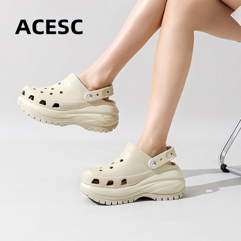 ACESC Sandal Jelly Fuji Kodok Wanita Wedges Tinggi 7cm Kekinian