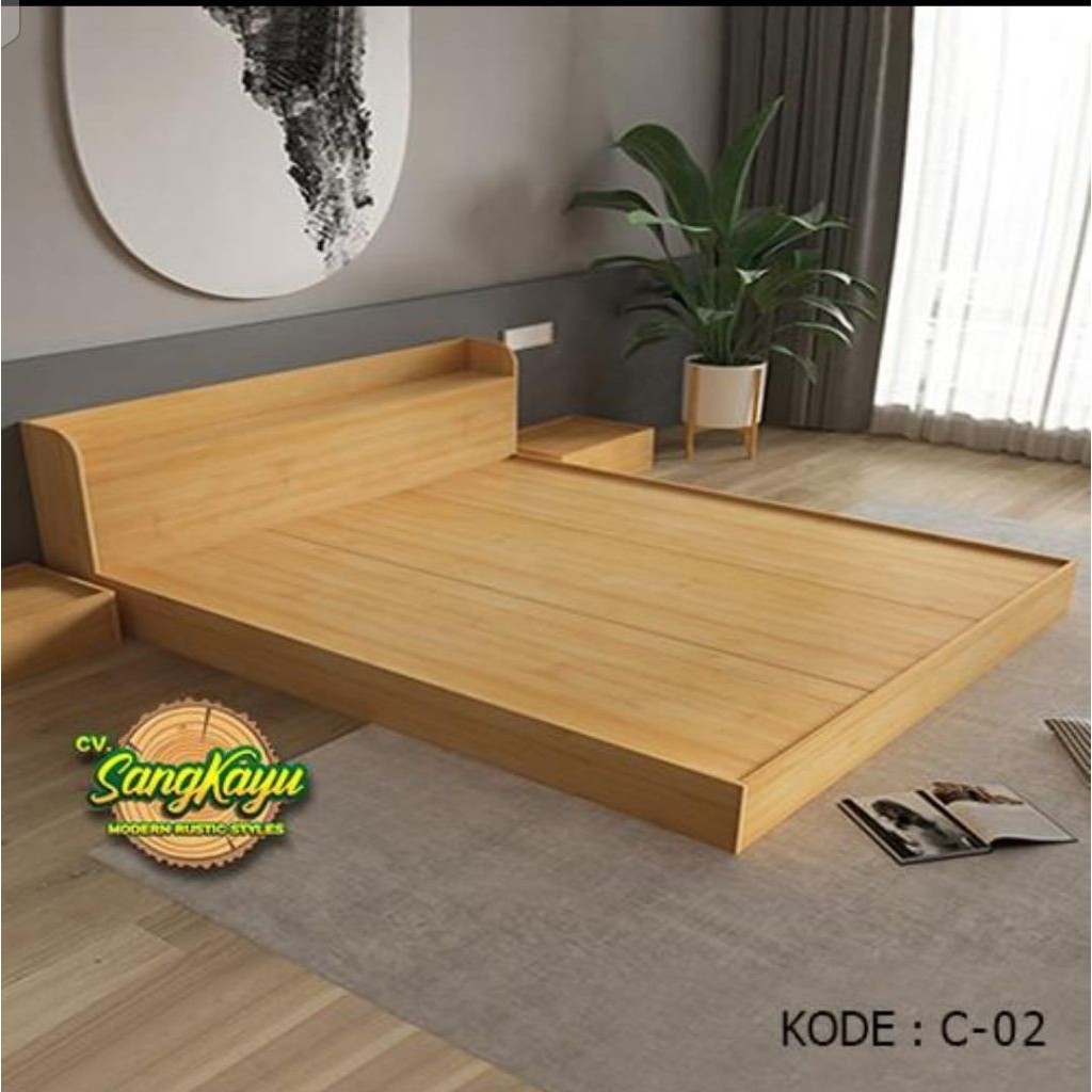 Divan kayu minimal gaya / Ala jepang Divan kayu lesehan divan tempat tidur