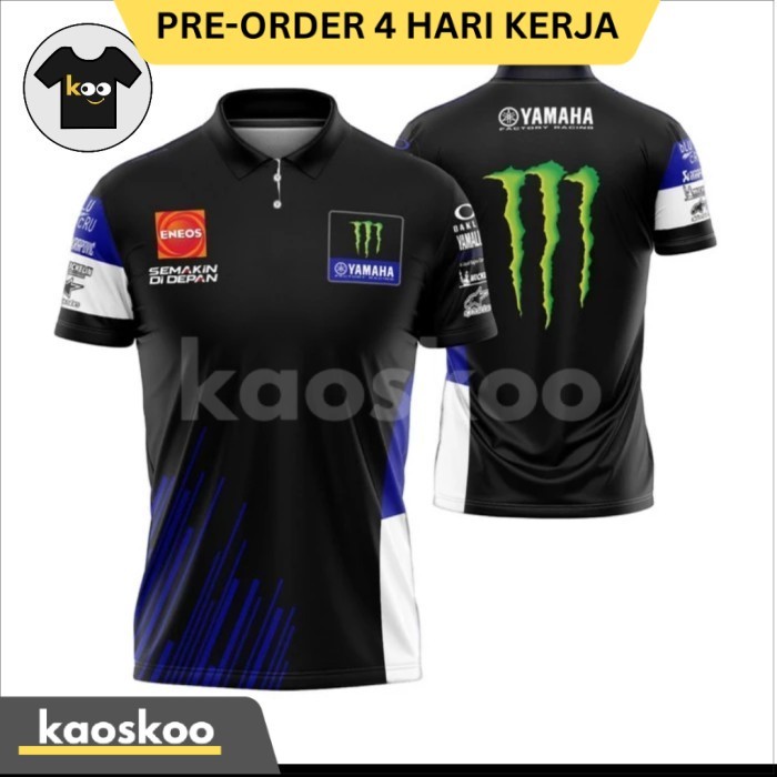 Kaos Jersey Polo Shirt Yamaha MotoGP
