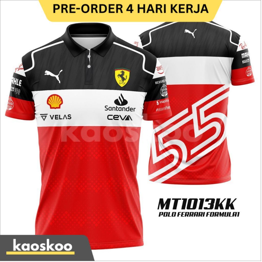 Jersey F1 Ferrari Team Polo