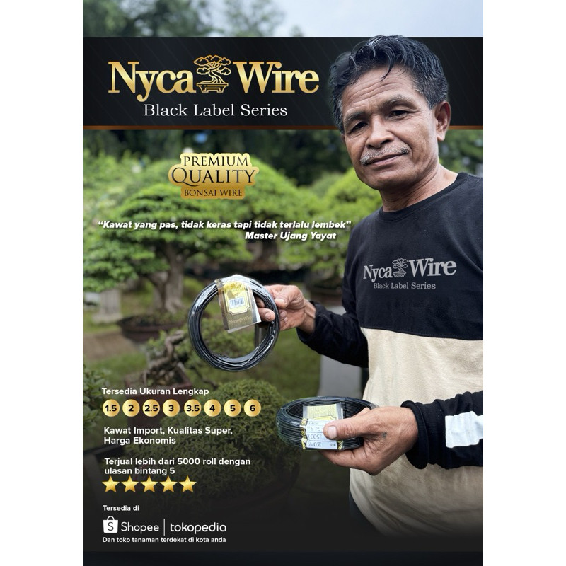 DIMSTORE KAWAT BONSAI HITAM 1 KG NYCA