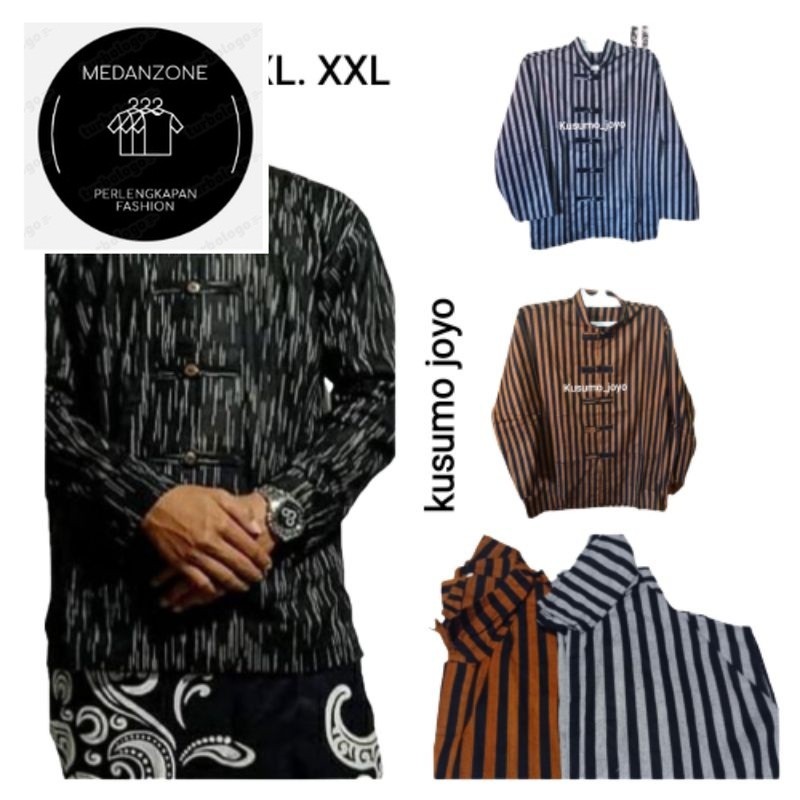 Urban - Best seller Baju Surjan Lurik Pria lurik Baju Adat Jawa Koko Shanghai lurik Kain tenun/alusa