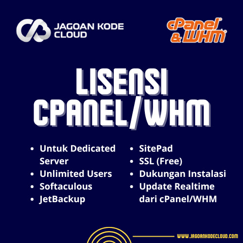 Lisensi WHM/cPanel Dedicated Server Unlimited cPanel Accounts