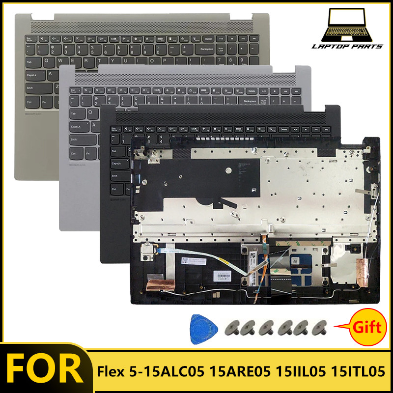 For Ideapad Flex 5-15ALC05 Flex 5-15ARE05 Flex 5-15IIL05 Flex 5-15ITL05 Keyboard Palmrest Upper Top 