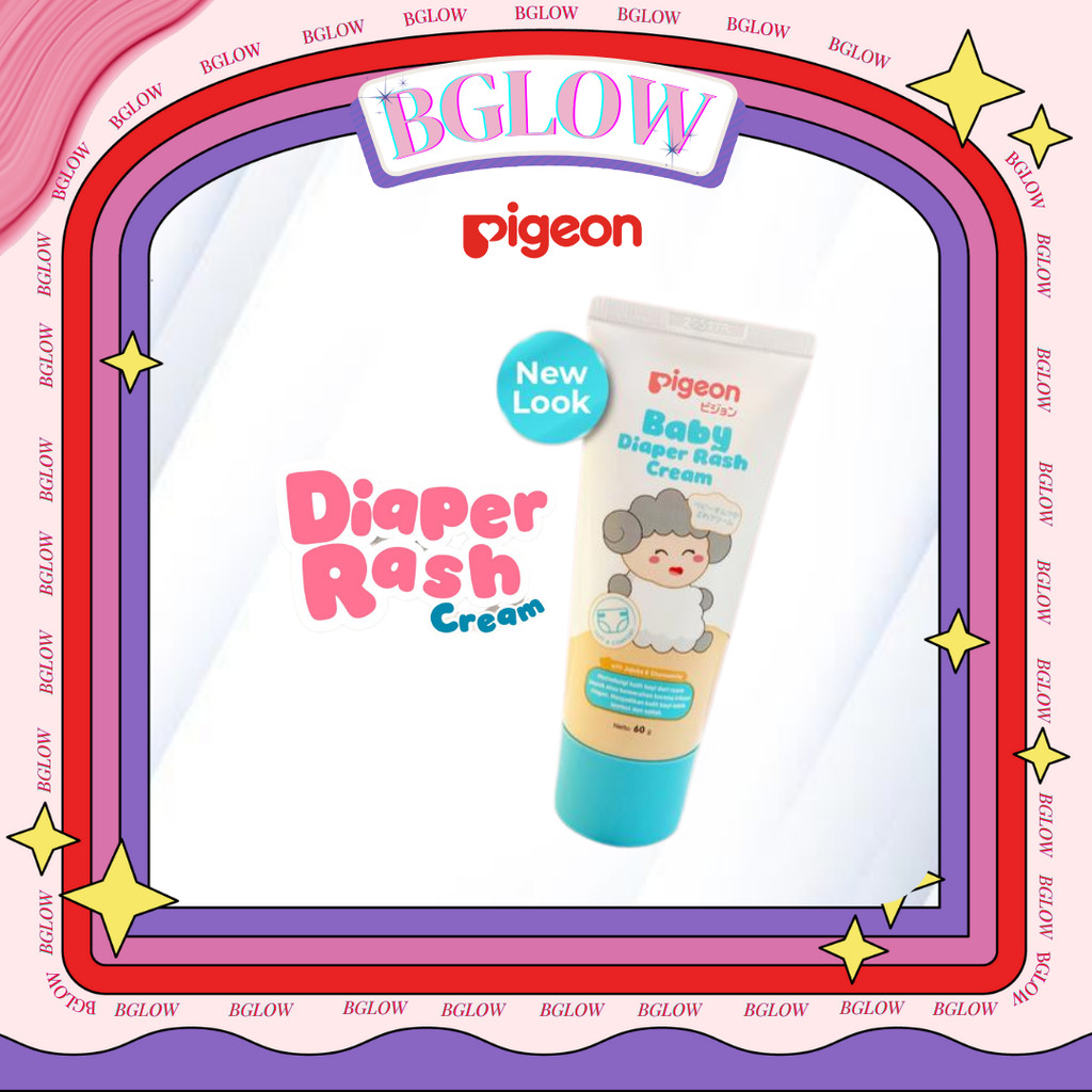 PIGEON Baby Cream 60Gr Diaper Rash Cream | Cream Bayi Ruam Popok | Salep Bayi Ruam Popok | Cegah Rua