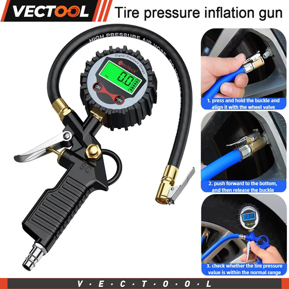 Alat Ukur Tekanan Ban Digital Berpresisi Tinggi, Alat Pengisi Tekanan Ban, Alat Ukur Tekanan, Alat P