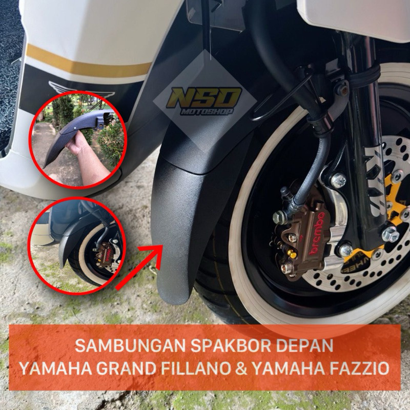 Aksesoris Yamaha Fazzio Sambungan Spakbor Depan Yamaha Fazio Yamaha Grand Fillano Pnp
