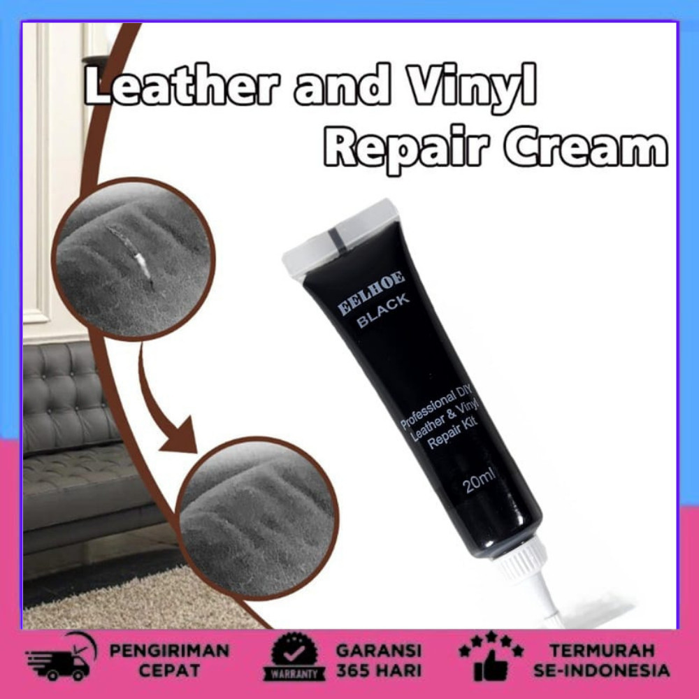 Krim Dempul Filler Reparasi Jok Kulit Mobil Repair 20ml Penghitam/putih Jok Sofa Kulit Mobil Retak