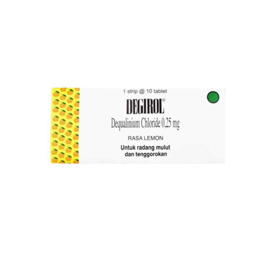 Degirol Obat Radang Rasa Lemon 10 Tablet