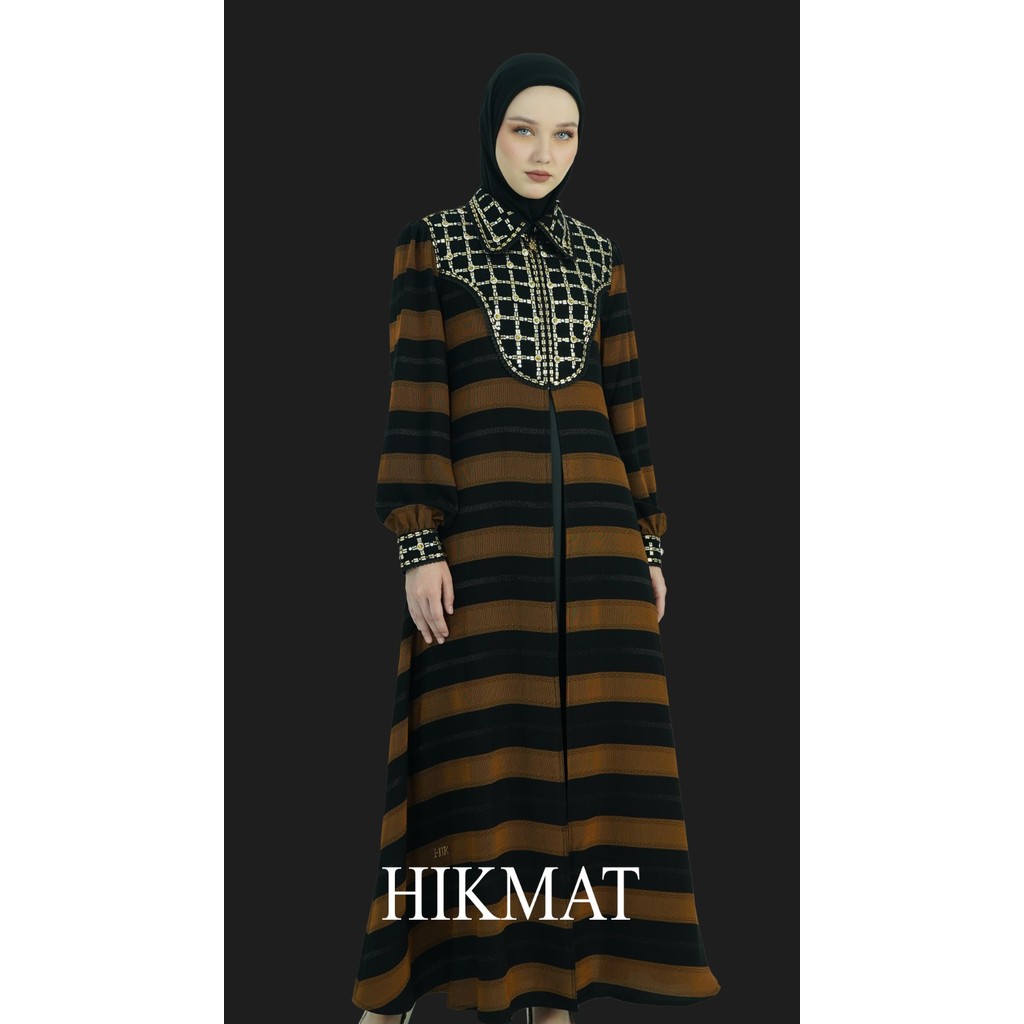Hikmat fashion original A3834 Abaya hikmat noerbutikmuslim