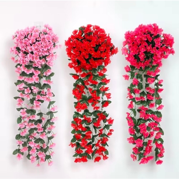 BUNGA JUNTAI DAISY / BUNGA GANTUNG JUNTAI SAKURA / BUNGA ARTIFICIAL - BUNGA HIAS DINDING