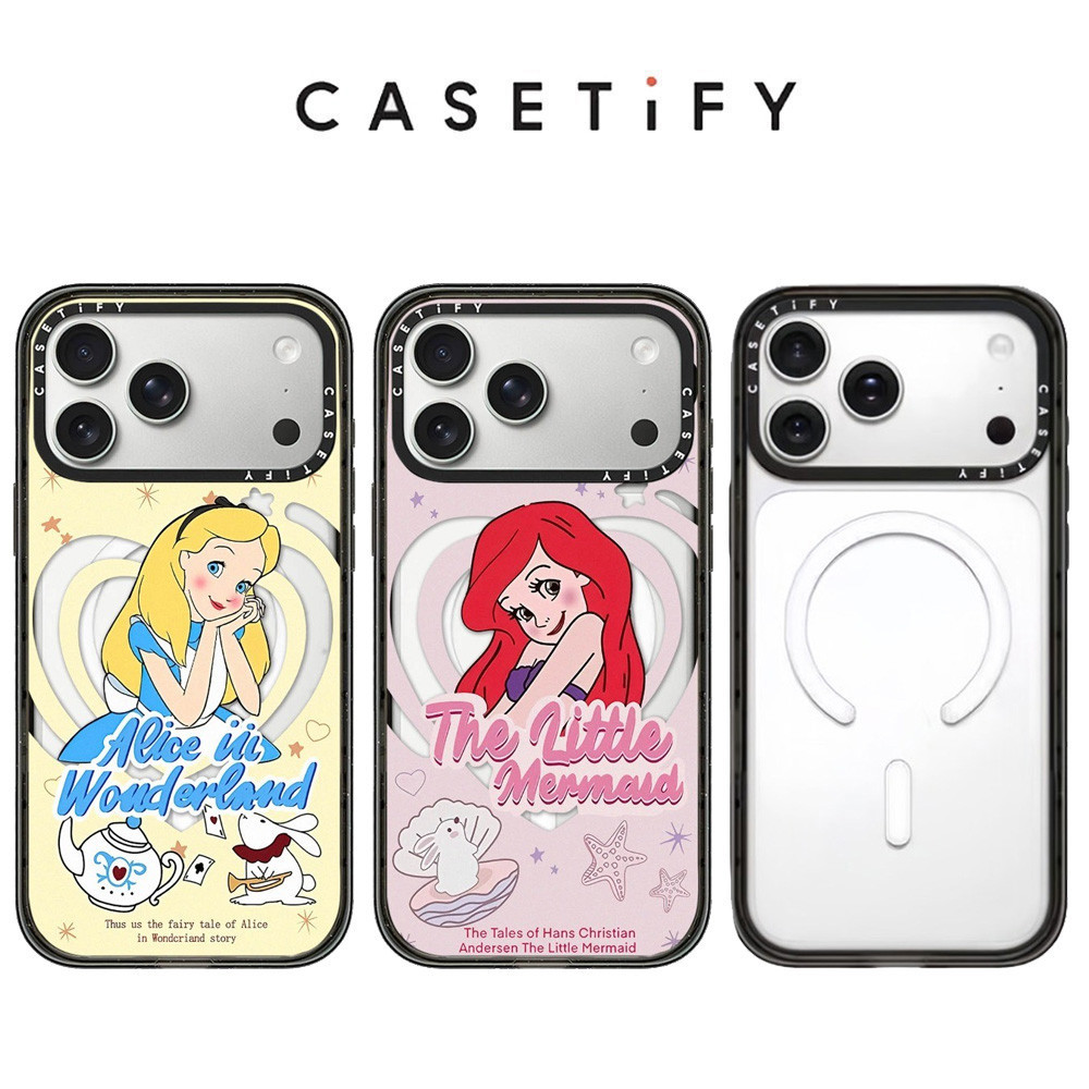 CASETiFY Magnetic Disney Yellow Red Haired Princess Acrylic Phone Case for IPhone 17 17Pro 17ProMax 