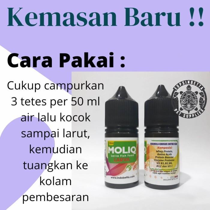 INDOBETTA MOLIQ PAKAN BURAYAK IKAN CUPANG PENGGANTI KUTU AIR ARTEMIA